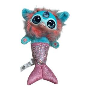 Magic Mixies Moose Cat Mermaid 7.5" Plush Stuffed Toy Great Condition